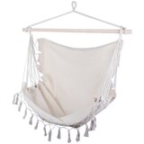  Brazilski viseči stol mreža gugalnica 130x90cm do 120kg bež | Shoptok.si