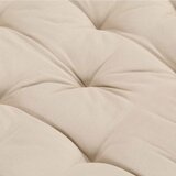  Paletni podni jastuk pamučni 120 x 40 x 7 cm bež | shoptok.hr