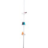 Tendance teleskopski držač sa 3 pp police 247 cm čelik bela 9612100 Cene