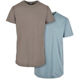 UC Men Pre-Pack Shaped Long Tee 2-Pack Asphalt/Powder Blue | Shoptok.si
