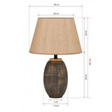 Opviq Stolna lampa BLUE zlatno/ smeđa , metal/ platno , visina 48 cm, promjer 30 cm, E27 60 W, TM169 | shoptok.hr
