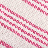 vidaXL Pamučni pokrivač na pruge 220x250 cm ružičasto bijeli | shoptok.hr
