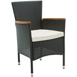 Ambia Garden vrtna garnitura jeklo krem barve, črna, barve akacije | Shoptok.si