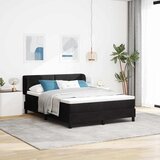  s opruga kutije s uzglavljem Crna 140 x 200 cm Baršun | shoptok.hr