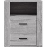  Noćni ormarić siva boja hrasta 50x36x60 cm konstruirano drvo | shoptok.hr