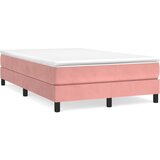 vidaXL Box spring postelja z vzmetnico roza 120x190 cm žamet Cene