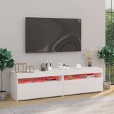 TV ormarići s LED svjetlima 2 kom bijeli 75 x 35 x 40 cm | shoptok.hr