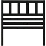  Posteljno vzglavje črno 96x4x100 cm trdna borovina, (20643795) | Shoptok.si