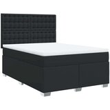  Krevet s oprugama i madracem crni 140 x 200 cm od umjetne kože | shoptok.hr
