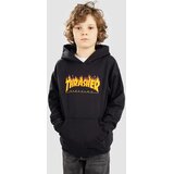 Thrasher Flame Kids Kids Pulover s kapuco black | Shoptok.si