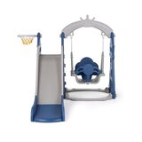 Chipolino tobogan, ljuljačka i koš za košarku Blue | shoptok.hr