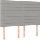 LED uzglavlje svjetlosivo 144x5x118/128 cm od tkanine | shoptok.hr