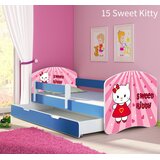  Dječji krevet ACMA s motivom, bočna plava + ladica 140x70 cm 15 Sweet Kitty | shoptok.hr