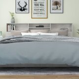  Uzglavlje s ormarićem siva boja betona 220 x 19 x 103,5 cm | Eponuda.com