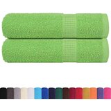 vidaXL Brisače 2 kos zelena 100x150 cm 360 gsm 100% bombaž | Shoptok.si