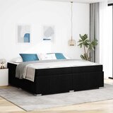  Krevetna konstrukcija s madracem Crna 200 x 200 cm tkanina | shoptok.hr
