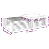  Vrtni stol s tabureom od masivnog bagremovog drva | shoptok.hr