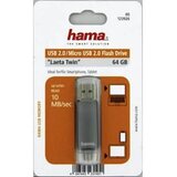  HAMA LAETA TWIN 2.0 64GB, 10MB/S, SIVI | Eponuda.ba