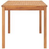  Vrtni blagovaonski set od 7 dijelova 160x80 cm masivno tikovino drvo Smeđa | shoptok.hr