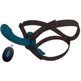You2Toys Strap-On Set Harness & 2-Motors Vibrator with Remote Blue | shoptok.hr