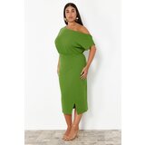 Trendyol Curve Green One Shoulder Midi Knitted Dress | Eponuda.ba
