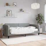 vidaXL Dnevni krevet s madracem svjetlosivi 100 x 200 cm od tkanine Cijene