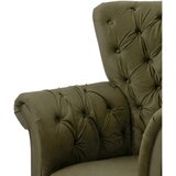 MID.YOU FOTELJ Z OPORO ZA GLAVO, olivno zelena tekstil | Shoptok.si
