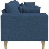  Kavč z blazino Modra 250 x 77 x 76 cm blago, (5000138000) | Shoptok.si
