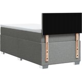 Krevet s oprugama i madracem svjetlosivi 100x200 cm od tkanine | shoptok.hr