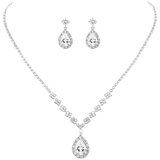 IZMAEL Set EM-29232 - Srebrna / Kristalna Cijene