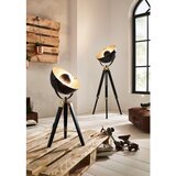 Eglo podna lampa Covaleda 49618, 1x E27, visina 164 cm, crna i zlatna | shoptok.hr