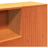 vidaXL Knjižna postelja brez vzmetnice vošč. rjava 160x200cm trden les | Shoptok.si