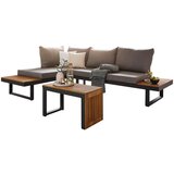Amatio LOUNGE GARNITURA akacija masivno aluminij | Shoptok.si