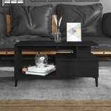 The Living Store Klubska mizica črna 90x49x45 inženirski les - Klubska Mizica, (21421331) Cene