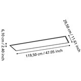 Eglo 901509-LED RGBW plafonski površinski panel MORADILLO-Z LED/34W/230V 120x30cm crna | Eponuda.com
