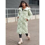 DStreet Women's winter quilted jacket with hood FEMACOAT green | ePonuda.com