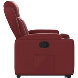  Naslonjač na podizanje od umjetne kože crvena boja vina | shoptok.hr
