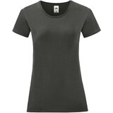 Fruit Of The Loom Iconic Women's Graphite T-shirt in combed cotton | shoptok.hr