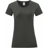 Fruit Of The Loom Iconic Women's Graphite T-shirt in combed cotton