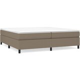 vidaXL Box spring postelja z vzmetnico taupe 200x200 cm blago, (20724695) Cene