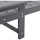  Ležaljka na suncu Svjetlosiva 53x162x98.5 cm HDPE | shoptok.hr