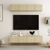 vidaXL TV omarice 4 kosi sonoma hrast 80x30x30 cm iverna plošča Cene