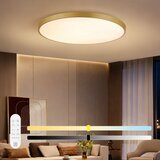 Immax NEO 07312L-LED prigušiva stropna svetiljka SEMPLICI 128W/230V prečnik 100 cm Wi-Fi Tuya zlatna + daljinski upravljač | Eponuda.com