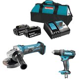 Makita Set LXT alata 3 (DGA452, DDF482,1x3.0Ah1x5.0Ah, punjač, torba) | Eponuda.com