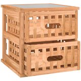  Noćni ormarići 2 kom 34 x 34 x 34 cm od masivnog drva oraha | shoptok.hr
