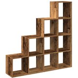 Sobna pregrada/regal za knjige 4 razina 131,5x29x131,5cm drveni | shoptok.hr