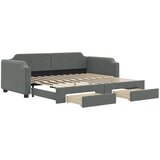  Dnevni krevet na razvlačenje i ladice tamnosivi 90 x 200 cm | shoptok.hr