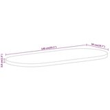 Stolna Mizna plošča 140x50x3,8 cm ovalna trden robusten mangov les | Shoptok.si