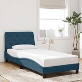  Okvir kreveta s LED-om bez madraca plavi 90 x 200 cm baršunasti | shoptok.hr