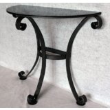  Rono kovana polkrona stenska miza s steklom 85x43cm Cene